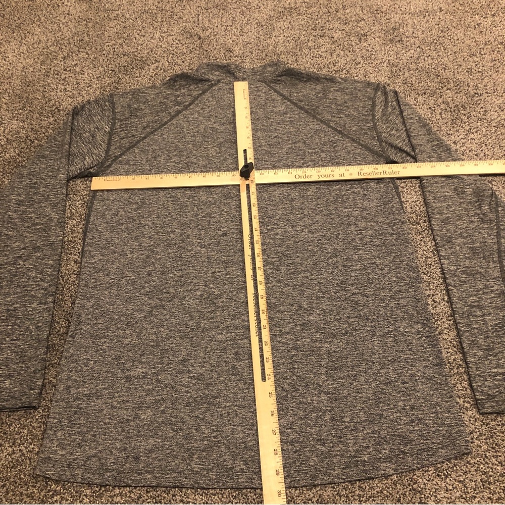 Nike Shirt Mens Large Gray Long Sleeve 1/4 Zip Basketball DriFit - Picture 9 of 9